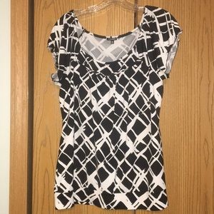 Maurice’s Black & White Dress Top